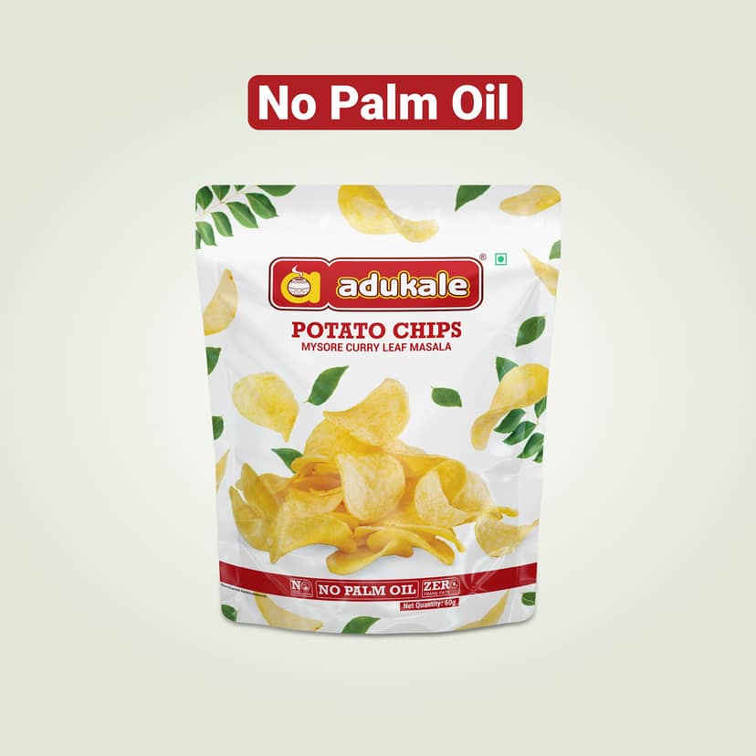 Potato chips (mysore curry leaf masala) 60gm
