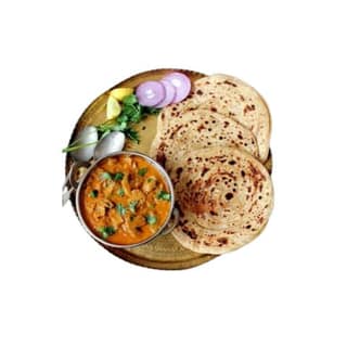 Mushroom Masala With Lachha Paratha