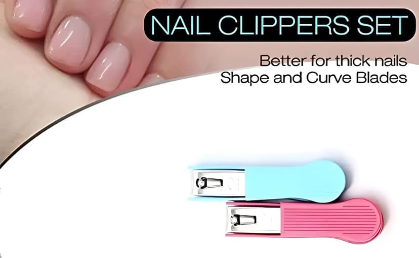 Plastic Covered Stainless Steel Nail Clipper Cutter (Random Color) view 2