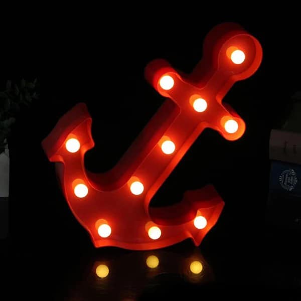 Anchor Shape LED Decorative Night Lamp (1 Pc) view 2