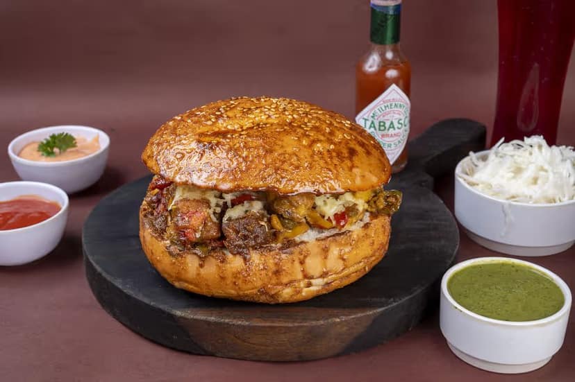 Desi Style Tawa Burger