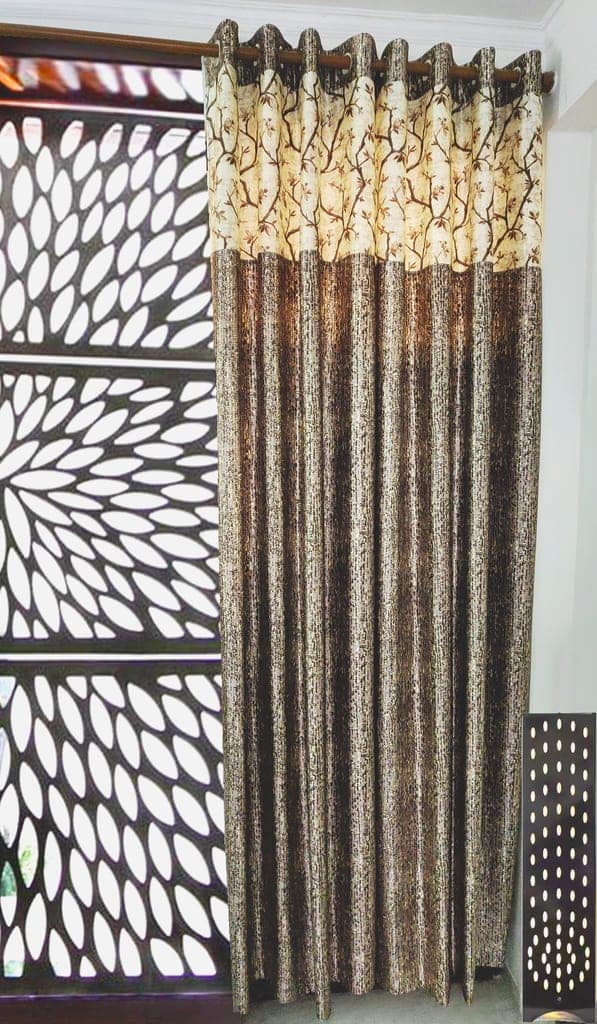 Omkar by R3 Inc. Thick Blackout 9 feet Door Eyelet Curtain I Block Sunlight I Room Darkening, Wrinkle Free, Noise Reduction, Fade Resistant, Balance Temperature view 2