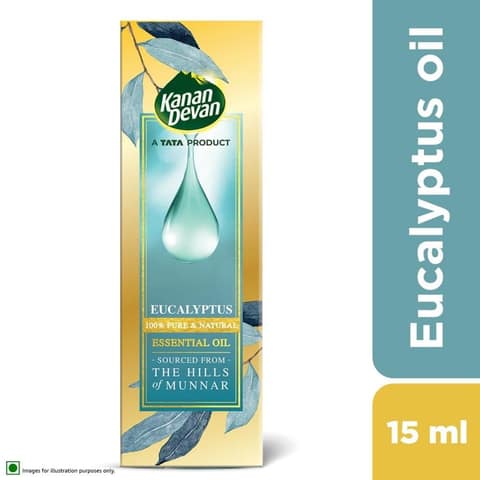 Kanan Devan Essential Oil, A TATA Product, Eucalyptus, Pure & Natural, 15ml view 2