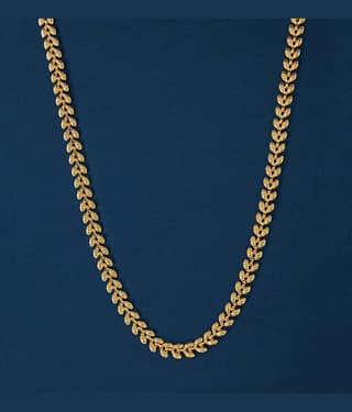 Dzinetrendz Gold Plated Chain ( Set of 1 )