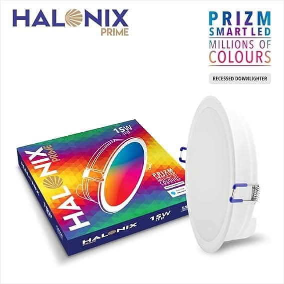 PRIZM Wi-Fi Smart Downlight 15W Million Colours 150mm, Works with Alexa & Google Assistant view 2