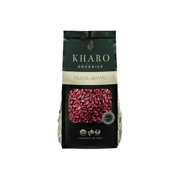 Kharo Organics Rajma Jammu 500 Gms Pack Of 4