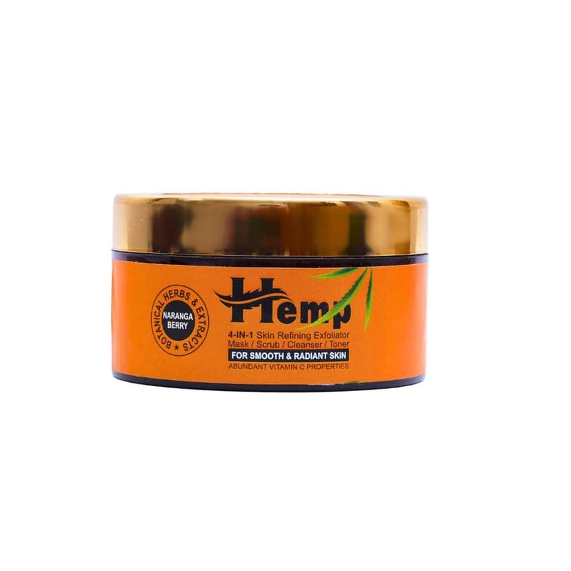 INDUS HEMP NARANGA BERRY| 4-IN-1 SKIN REFINING EXFOLIATOR MASK / SCRUB / CLEANSER / TONER | FOR HEALTHY & GLOWING SKIN view 2