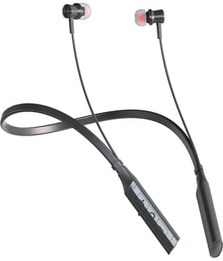 ATIPRIYA In-the-ear Bluetooth Headset with Upto 30h Talktime Sweat Proof - Black