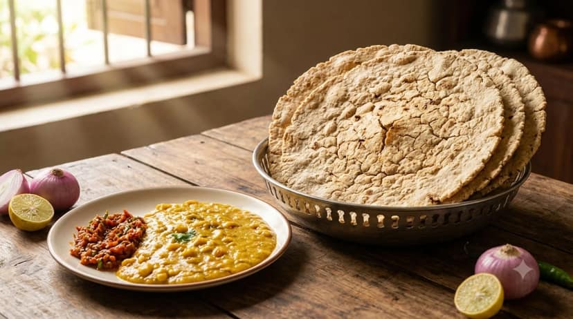 Traditional Jwari Kadak Bhakari Crispy Jowar Flatbread Gluten-Free Ready-to-Eat
