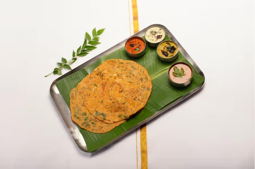 Kal Dosa With Vada Curry