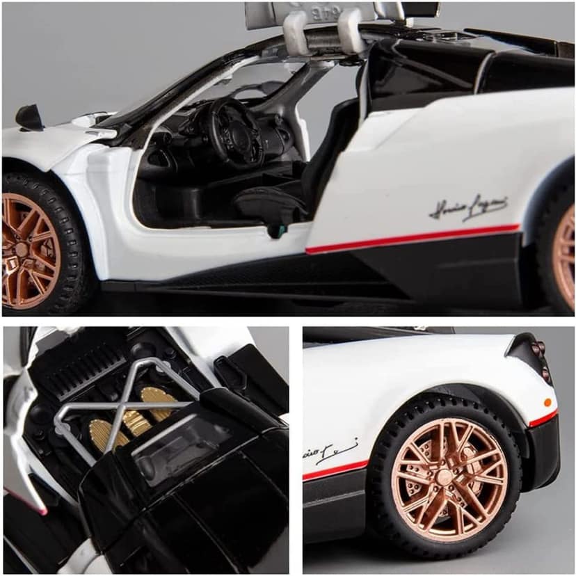 KTRS ENTERPRISE 1:24 Diecast Metal Car Model Hayura Toy Car for Kids Sound and Light Pull Back view 2