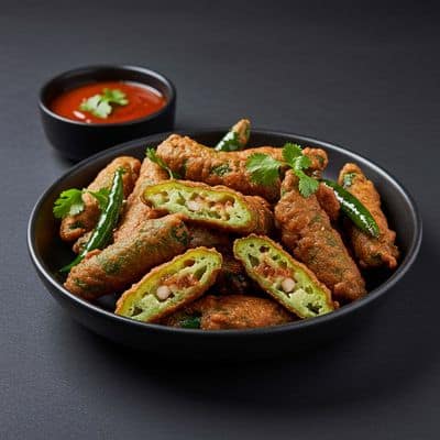 Cut Mirchi Bajji