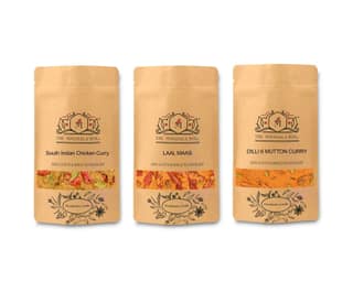 Authentic Indian Curry Spice Blends – South Indian Chicken Curry, Laal Maas & Dilli 6 Mutton Curry | MMasala Box Co.