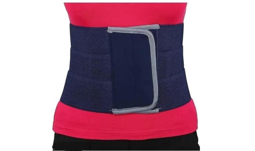 Rubber abdominal belt after delivery for tummy reduction| Lumbo Sacral| Lower Back Pain Relief| Breathable Belt for Men and Women Universal (Waist-Small,Medium,Large,XL)