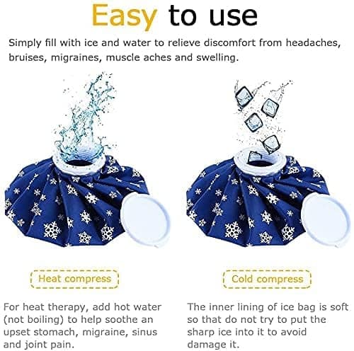 Faircost Reusable Hot & Cold Therapy Ice Bag for Pain Relief and Injuries - Ice Cold Pack & Hot Water Bag in One view 2