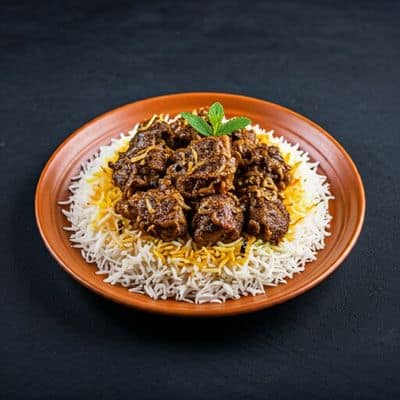 Mutton Pepper Fry Biryani