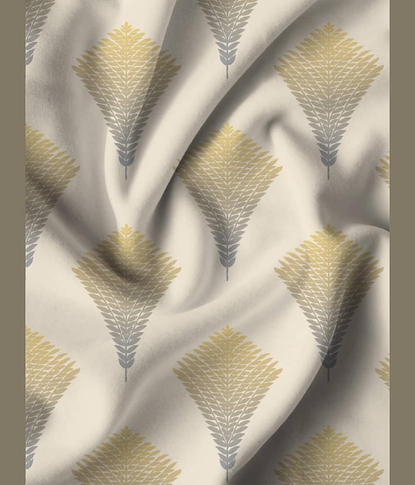 Houzzcode - Grey Melange Polyester Geometric Long Door Curtain ( Pack of 1 ) view 2