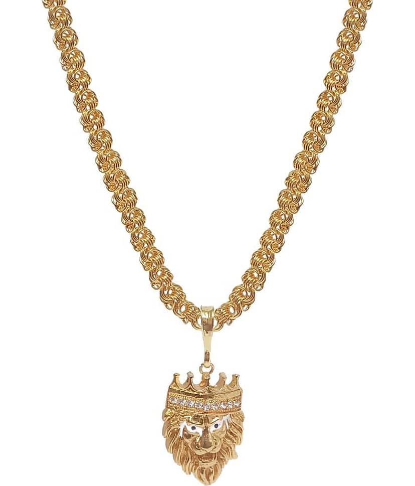 JIPPA - Golden Pendant set ( Pack of 1 ) view 2