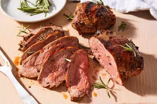 Grilled lamb steak