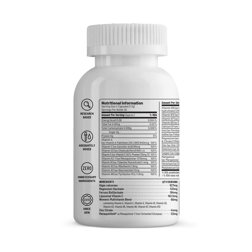 Unived Daily Multivitamin for Women – Active & Strong Bones view 2