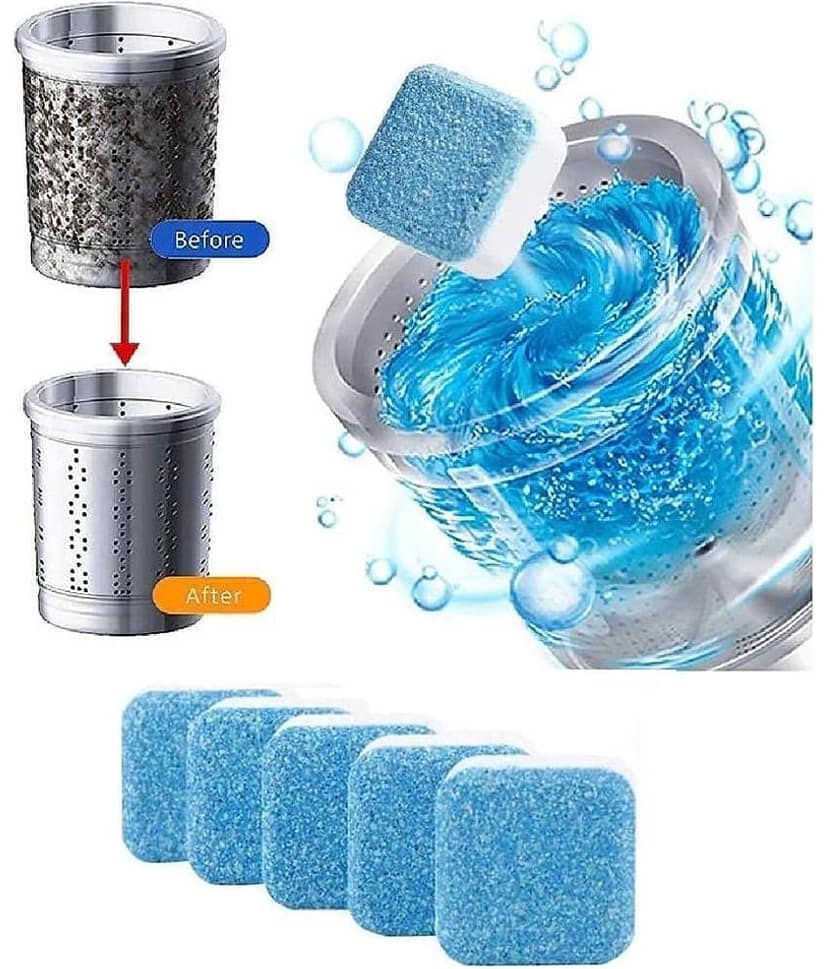 DHSMART Washing Machine Cleaner Tablets Dishwasher Tablets Descaling Powder, Deep Cleaner Tablet 1 no.s Pack of 10 view 2