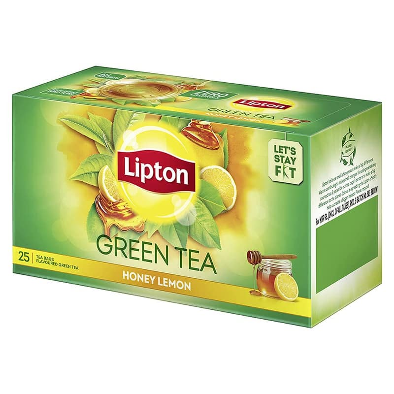 Lipton Honey Lemon Green Tea Bags, 25 Pieces view 2