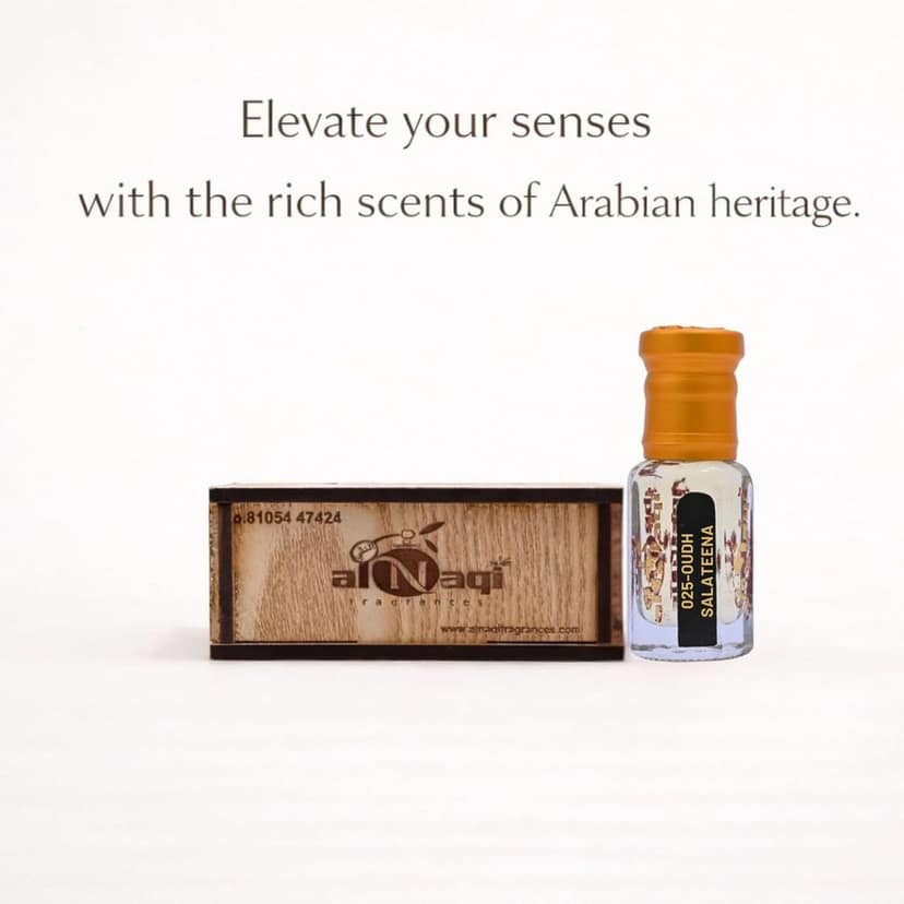 alNaqi fragrances Oudh Salateena 12ml - Luxury Oud Arabia Perfume, No Alcohol Concentrated Oudh-Attar, High Strength Arabic-Oud-Scent, Original Sultanate-Parfum view 2