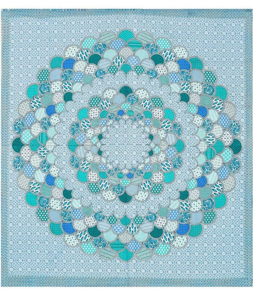 Cosito Cotton 1 Double Bedsheet with 2 Pillow Covers ( Blue ) view 2