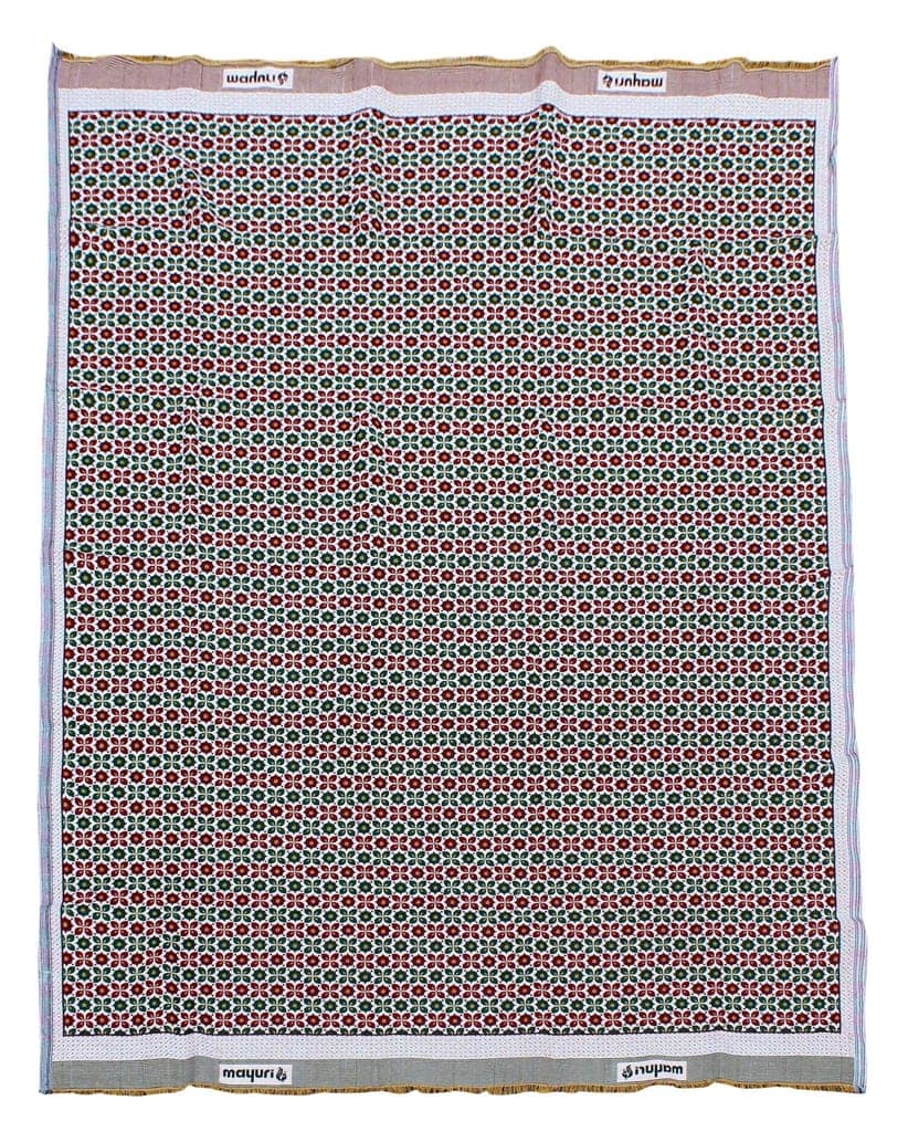 Mandhania MayurPankh 3D Solapur Chaddar 100% Cotton Dailyuse Single Bed Blanket Pack of 1 (106) view 2