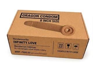 INFINITY LOVE new 6 inch Penis Sexual Sleeve Extender Dragon African Condom Reusable