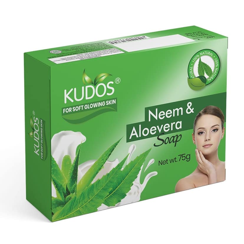 Kudos Neem Aloevera Soap | 75G view 2