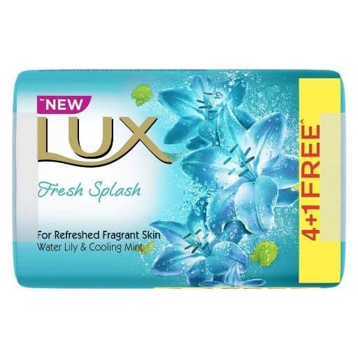 Lux Soap Fresh Splash 4X100 Gms Plus 1