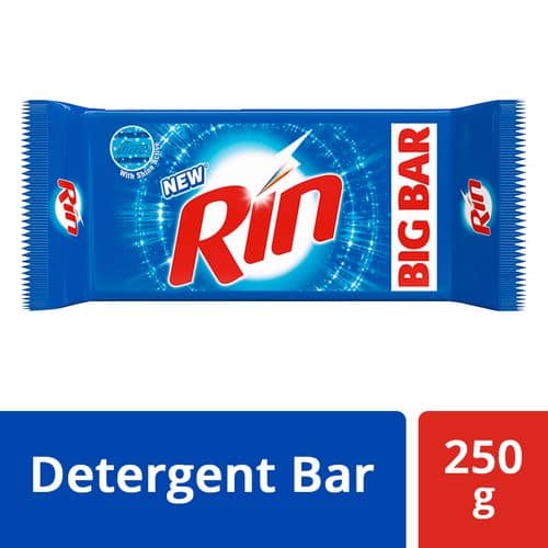 Rin Detergent Bar, 250 gm