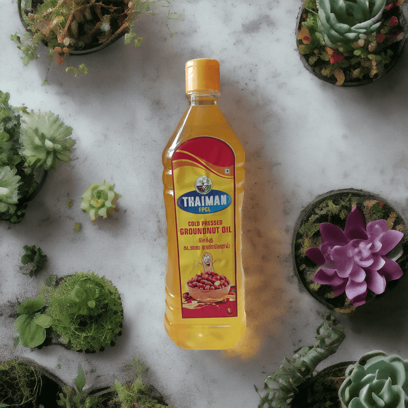 THAIMAN Cold Pressed Groundnut Oil - 1 LTR view 2
