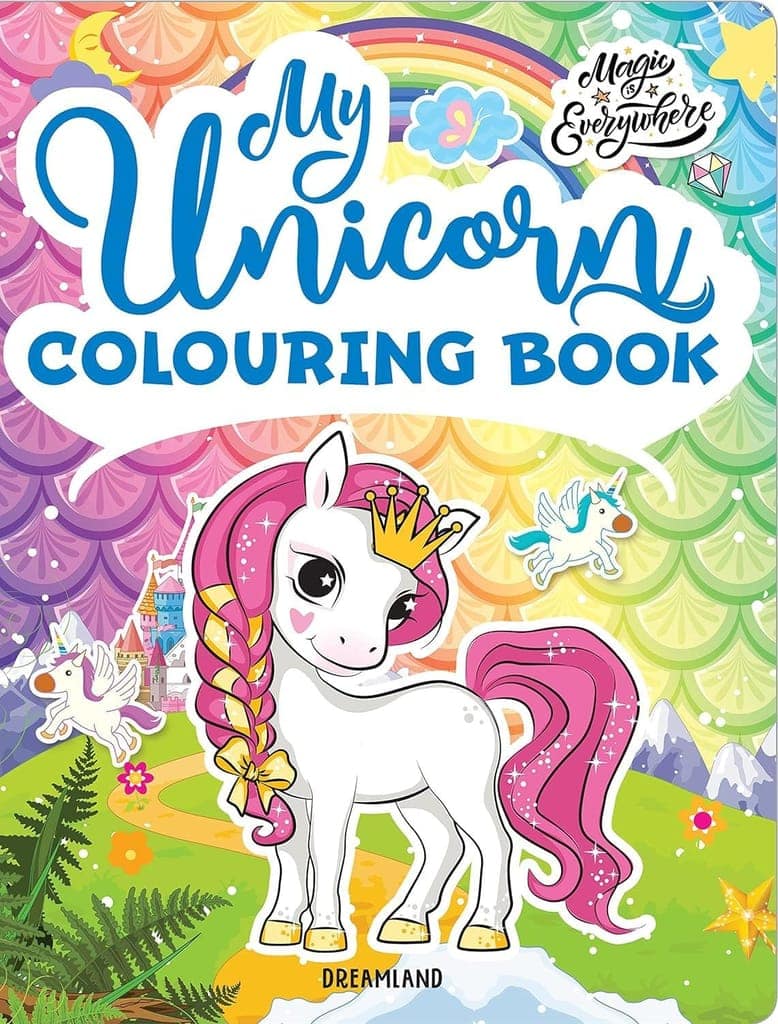My Unicorn Colouring Book for Children Age 2 -7 Years [Paperback] Dreamland Publications view 2