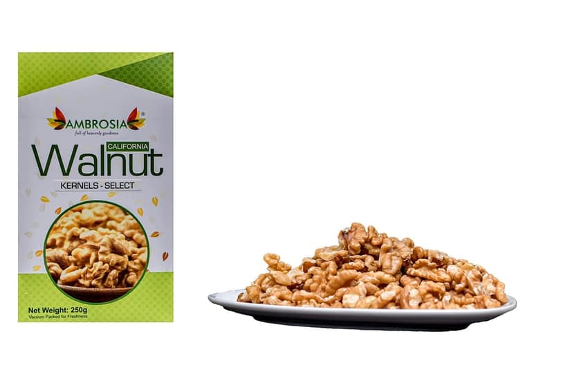 Ambrosia Walnut Kernels 250g | california walnuts Selected California | Extra Light (WK_GreenCali_250g) view 2