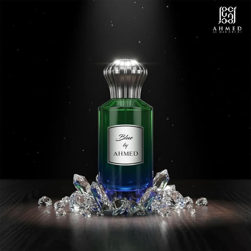Ahmed Al Maghribi Blue By Ahmed Eau De Parfum 100ml – Elegant Fresh Marine Fragrance For Men & Women view 2
