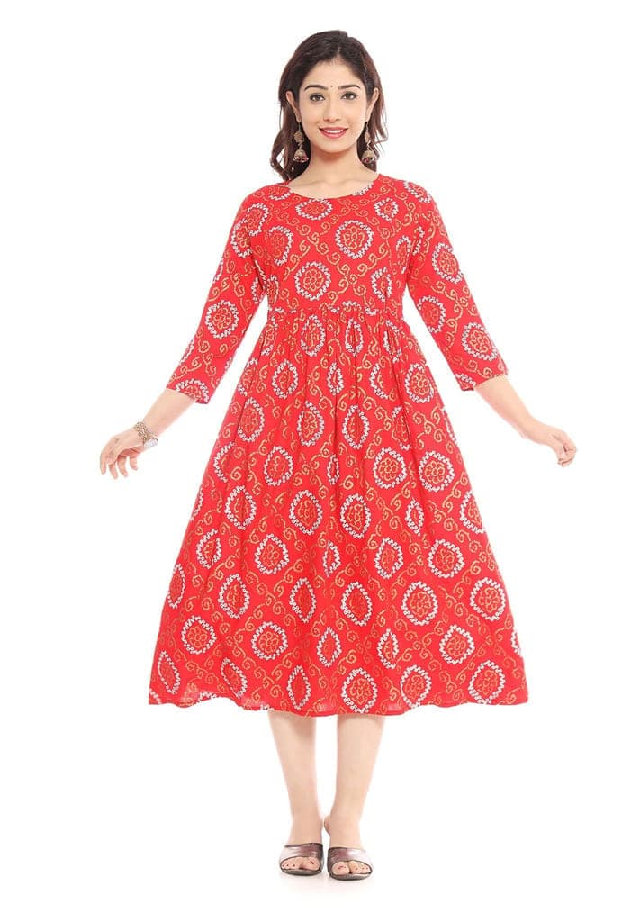 MANMAYEE Women's Rayon A-Line Feeding Kurti | Feeding Kurti for Womens