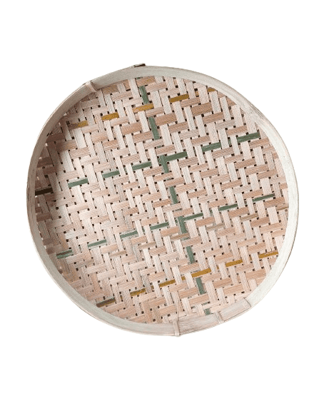 Bamboo Sieve Bamboo Weaving Sieve Exquisite Round 22cm view 2