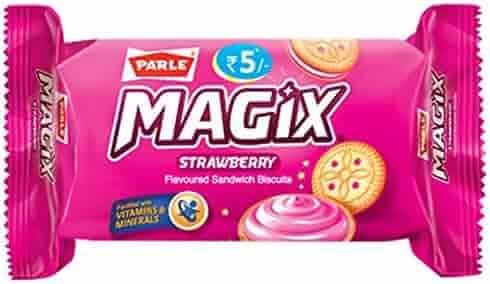 Parle Magix Sandwich Biscuits - Strawberry, 34 g