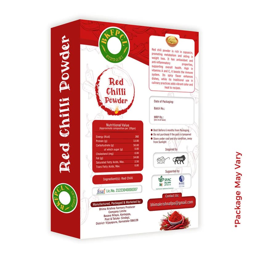 BKFPC Chilli Powder 1 Kg Pack view 2