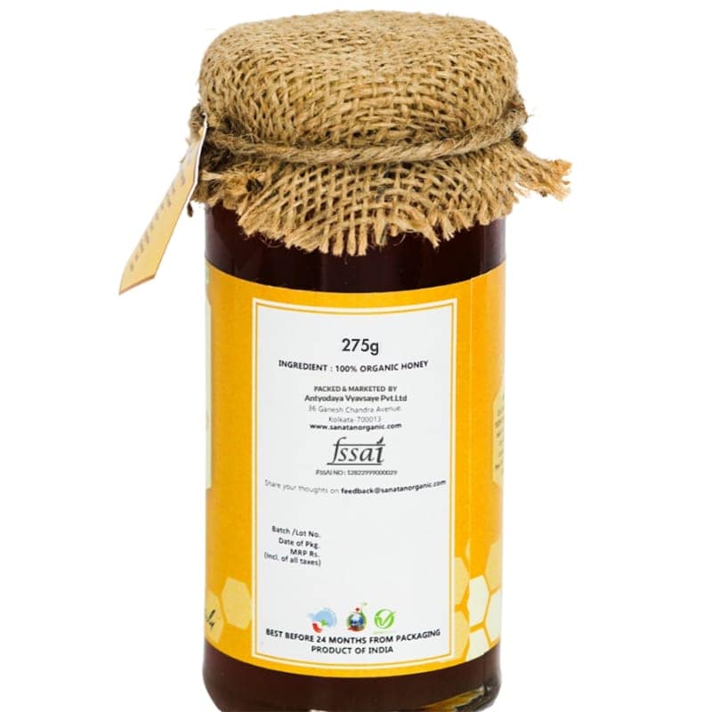 Sanatan Organic Monoflora Mustard Honey- 275 gms view 2