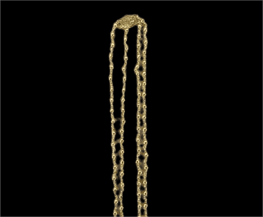 14K Yellow Gold 3mm Ball Bead Chain Necklace