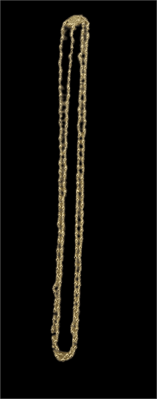 14K Yellow Gold 3mm Ball Bead Chain Necklace view 2