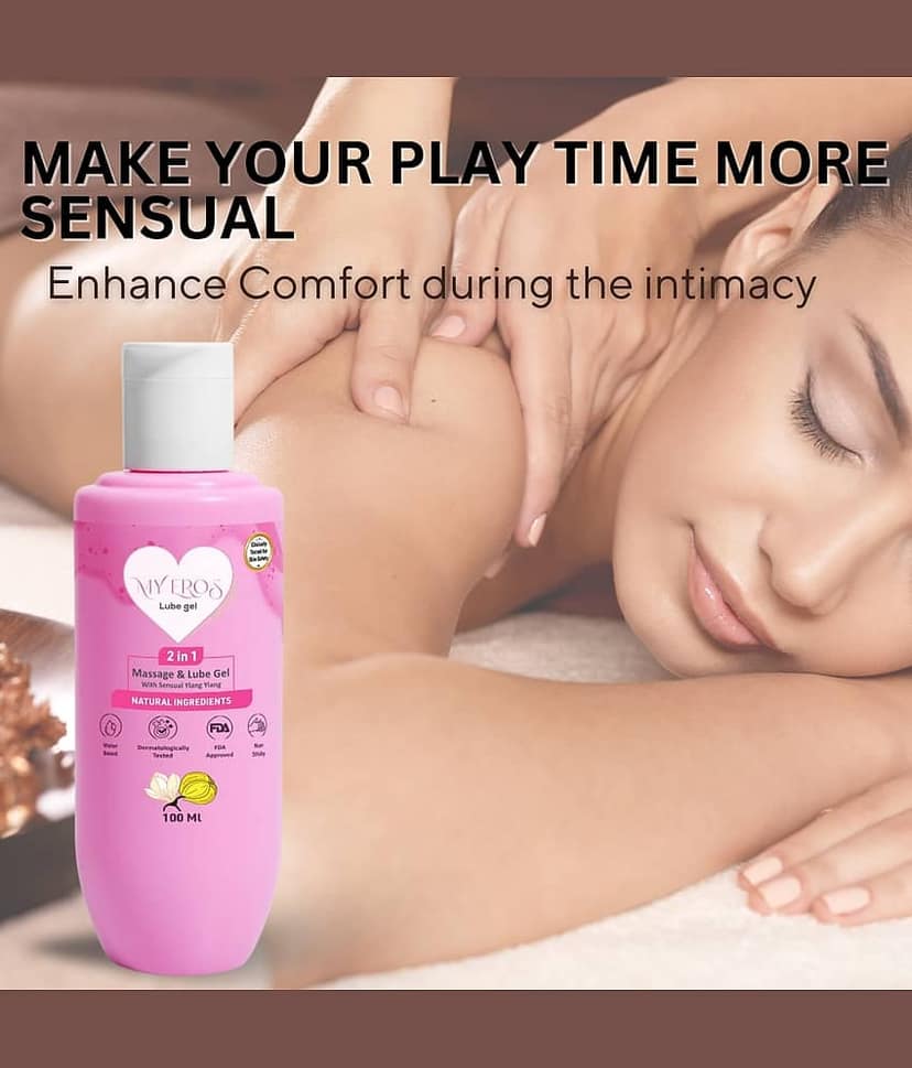 My Eros 2in1 Massage and Lube Gel | Water Base Lubricant for Men & Women | Dermatological Tested | With Natural Ingredients view 2