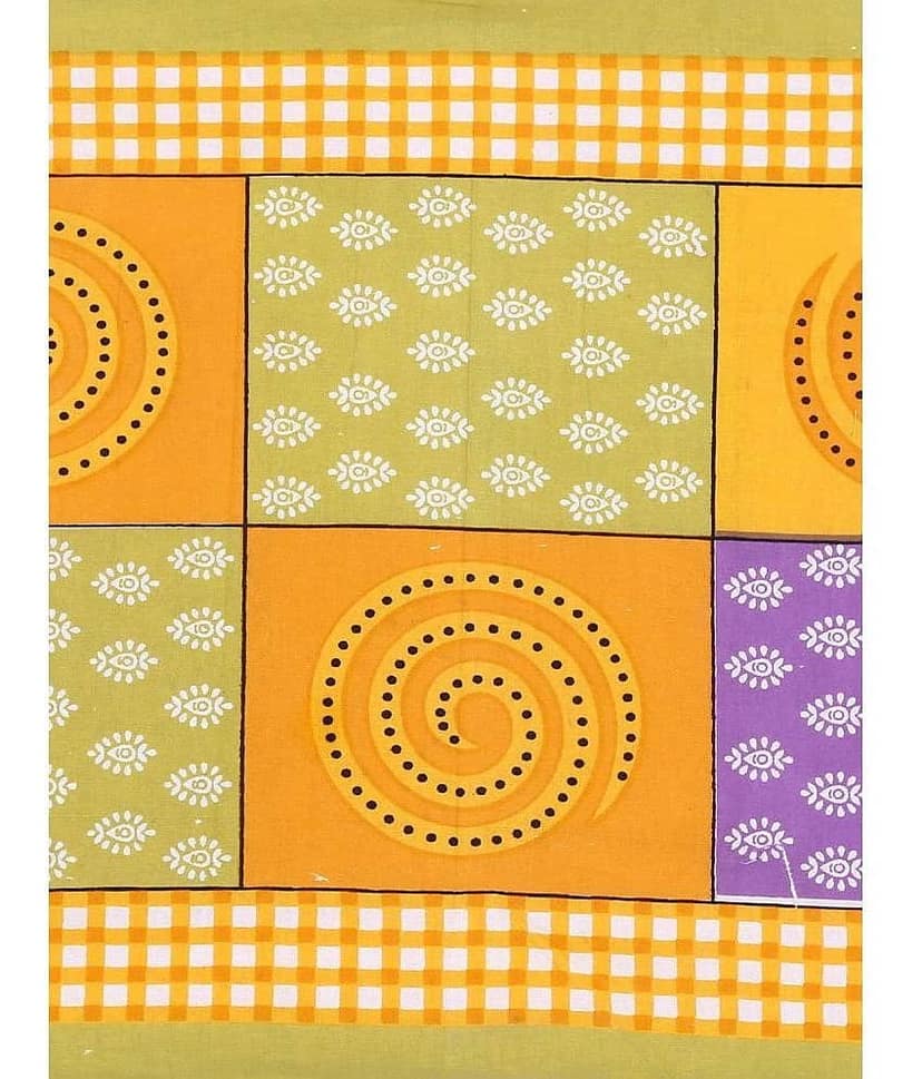 Uniqchoice Cotton 1 Double Bedsheet with 1 Pillow Cover ( Green ) view 2