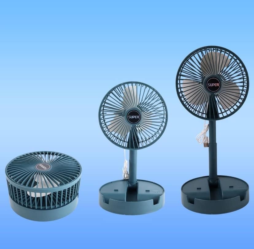 DHRUVINSRI Portable Humidifying Air Cooling Fan Display Mist Function High Speed Air Circulation Mini Cooler + Handle for Home Office Desk Personal use 1 Pc view 2
