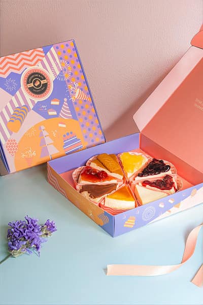 Box of 8 exotic cheesecake slices