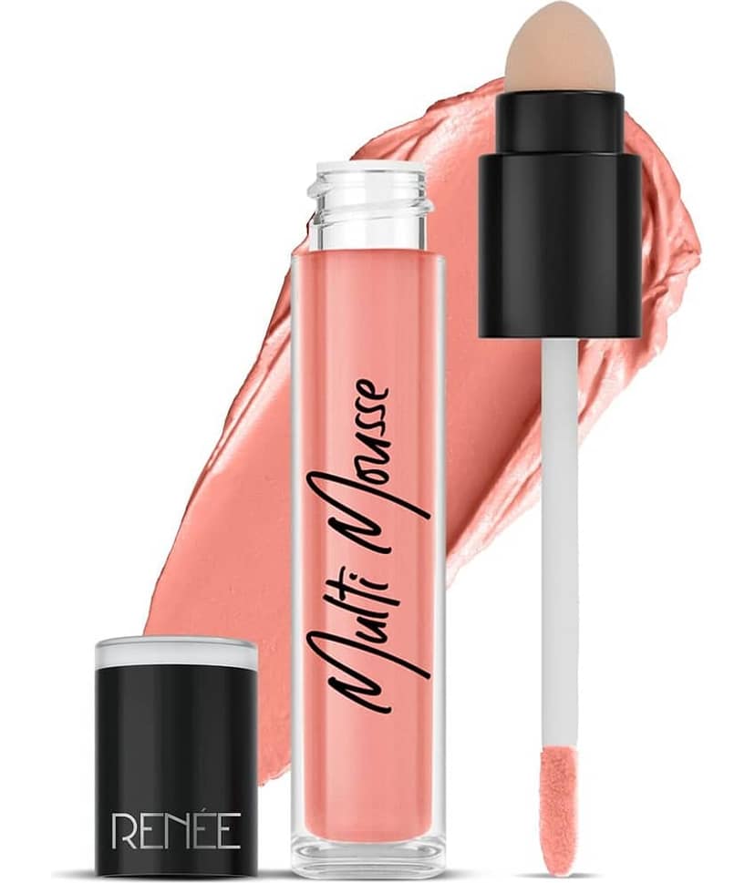 RENEE Multi-mousse For Lips, Cheeks & Eyes, Berry Brulee, Matte Finish, Rich Color Payoff, 5gm