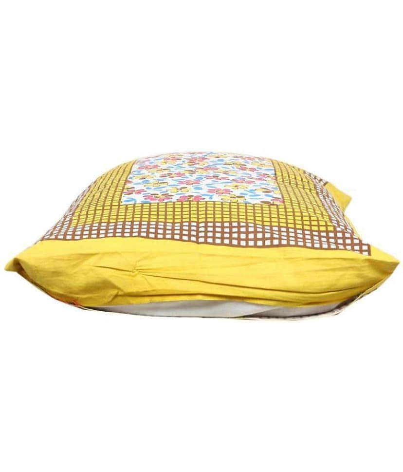 AJ Home Pack of 2 Cotton Yellow Pillow Cover (17 X 27 Inch) view 2